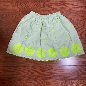 Crewcuts Green Flower Skirt
